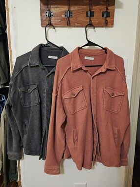 Arizona Distressed Button Up Shackets